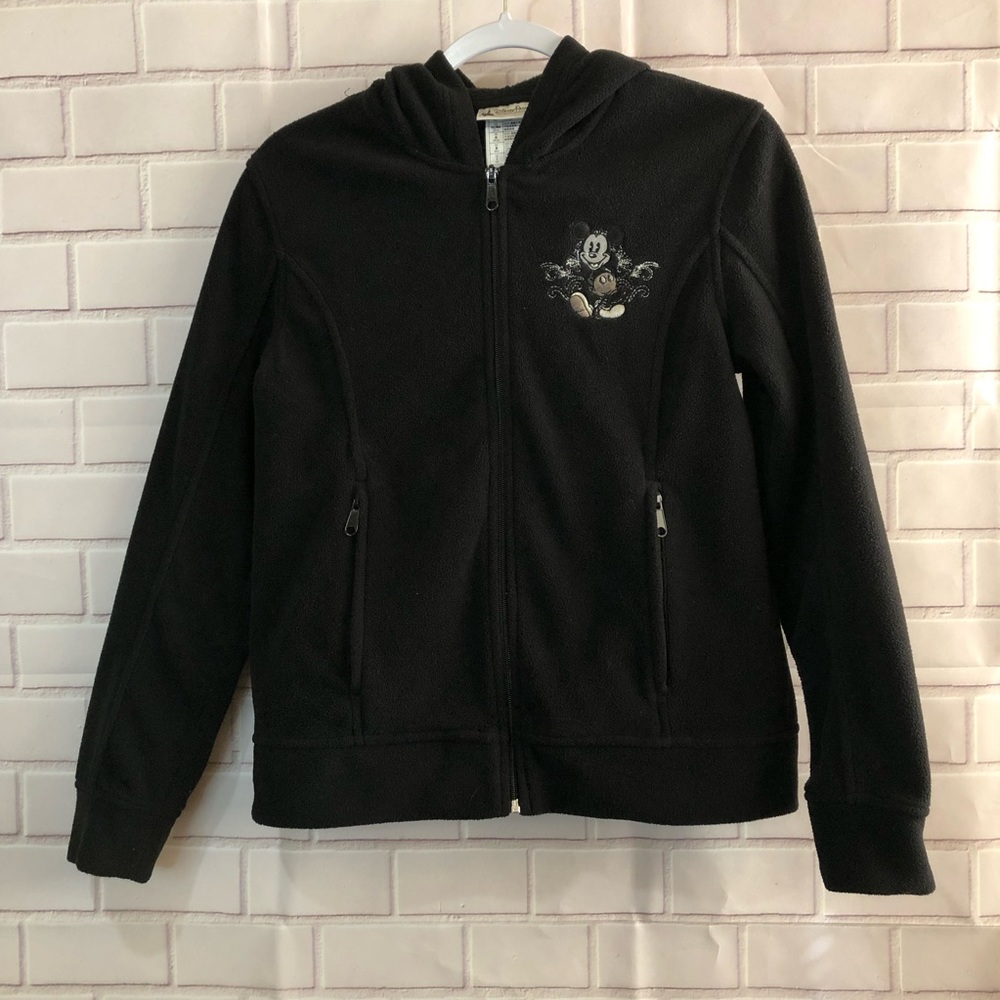 Disney Parks Black Mickey Mouse hoodie zip up sweater